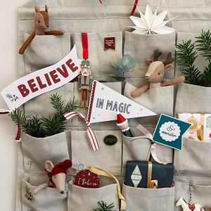 Believe In Magic Christmas Flags Card