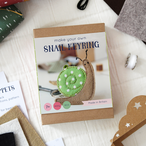 Make Your Own Snail Keyring Craft Kit