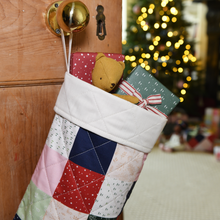 Traditional Patchwork Quilted Christmas Stocking