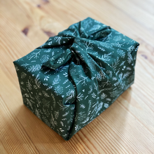 Reusable Greenery Fabric Gift Wrap