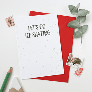 Let's Go Ice Skating Card - Clara and Macy