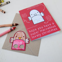 Robin Finger Puppet Christmas Card - Clara and Macy