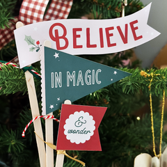Free Kids Craft: Magical Christmas Flags
