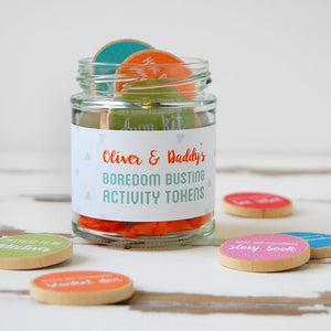 the daddy and me activity tokens jar story