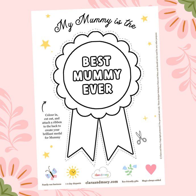Free Kids Craft: Mother's Day Medals
