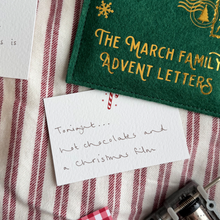 Personalised Family Advent Letters Christmas Decoration