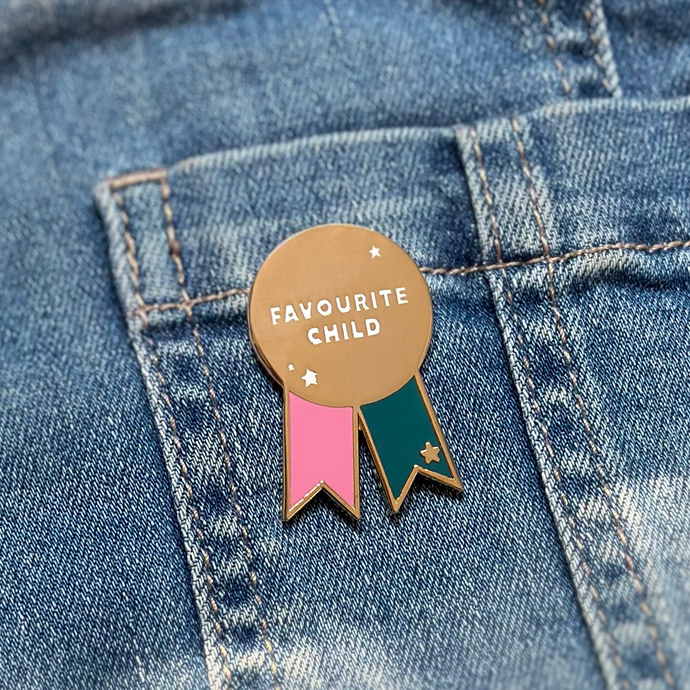 Favourite Child Medal Enamel Pin Badge