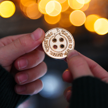 PRE-ORDER / The 34th Street Golden Santa Button