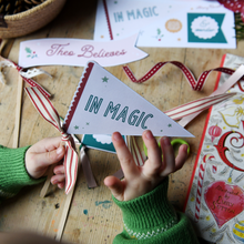 Believe In Magic Christmas Flags Card