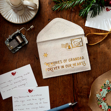 Personalised Memories Envelope Memorial Christmas Decoration