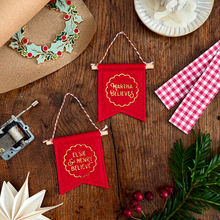 Personalised I Believe Mini Christmas Banner Decoration