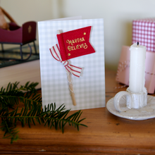 Personalised I Believe Christmas Keepsake Flag Card