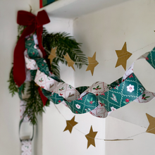 Tiny Bow Christmas Paper Chain Garland Kit