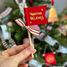 Personalised I Believe Christmas Keepsake Flag Card