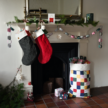 Personalised Pastel Patchwork Quilted Christmas Sack