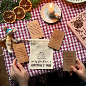 Personalised Christmas Story Idea Cards Bag