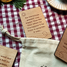 Personalised Christmas Story Idea Cards Bag