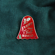 Every Time A Bell Rings Christmas Enamel Pin Badge