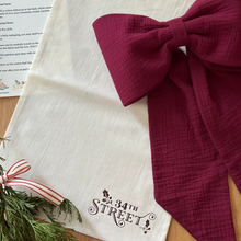 Personalised Family Name Christmas Bow Decoration