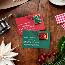 Tiny Sleigh Christmas Stamp Enamel Pin Badge