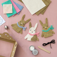 Make Your Own Rabbit Finger Puppets Craft Kit
