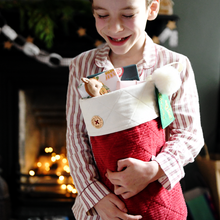 Personalised Heirloom Red Santa Christmas Stocking