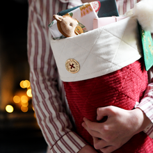 Personalised Heirloom Red Santa Christmas Stocking