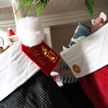 Personalised Heirloom Green Santa Christmas Stocking