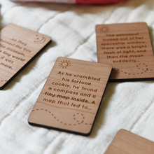 Personalised Wooden Bedtime Story Prompt Cards Set