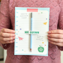 Thank You Teacher Personalised Pencil Card
