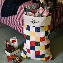 Traditional Patchwork Quilted Christmas Sack