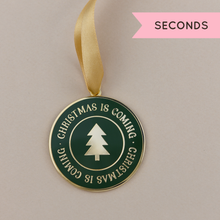 SECONDS / Christmas Is Coming Enamel Tree Decoration