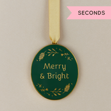 SECONDS / Merry & Bright Enamel Christmas Tree Decoration