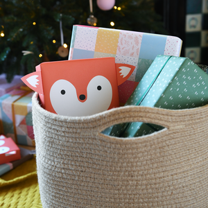 Fox Family Recyclable Wrapping Paper Kit