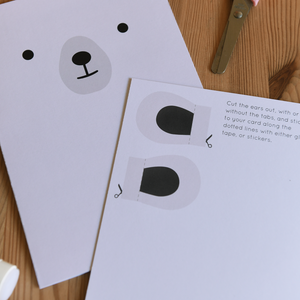 Polar Bear Recyclable Animal Card