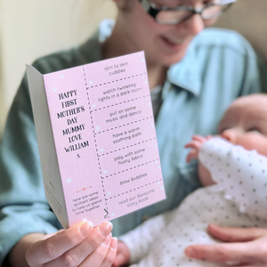 First Mother's Day Baby Ideas Coupon Card - Clara and Macy