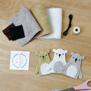 Make Your Own Bear Finger Puppets Craft Kit