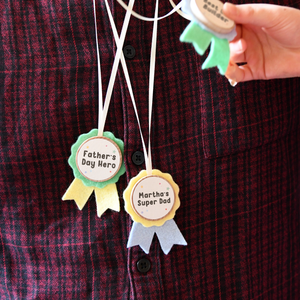 Personalised Father's Day Award Medals Craft Kit