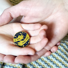 SECONDS / A Hug From Dad Enamel Lapel Pin - Clara and Macy