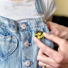 SECONDS / A Hug From Dad Enamel Lapel Pin - Clara and Macy