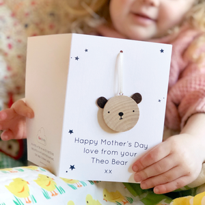 Personalised Mother's Day Bear Token Card - Clara and Macy