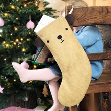 Dress Up Bear Felt Christmas Stocking - Clara and Macy