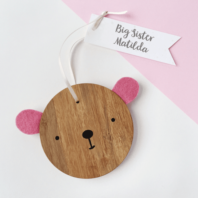 Personalised Big Sister Bear Keepsake - Clara and Macy