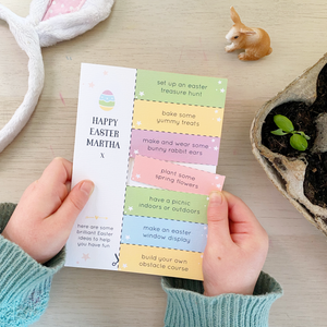 Personalised Easter Activity Ideas Coupon Card