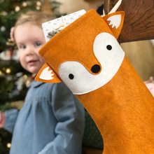 Dress Up Fox Felt Christmas Stocking - Clara and Macy
