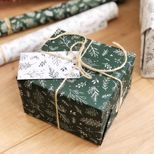 Christmas Greenery Green Wrapping Paper Set - Clara and Macy