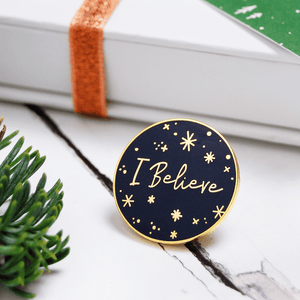 I Believe In You Personalised Enamel Pin Card - Clara and Macy