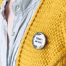 'Today I Am' Pin Badge Personalised Card - Clara and Macy