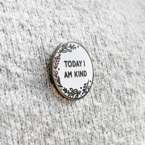 Today I Am Brave Enamel Lapel Pin Badge - Clara and Macy