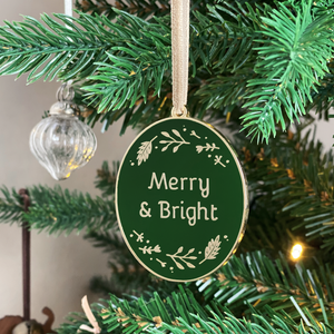SECONDS / Merry & Bright Enamel Christmas Tree Decoration